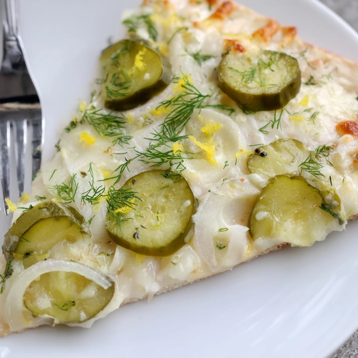 Pickle Pizza Crème Fraîche Dill