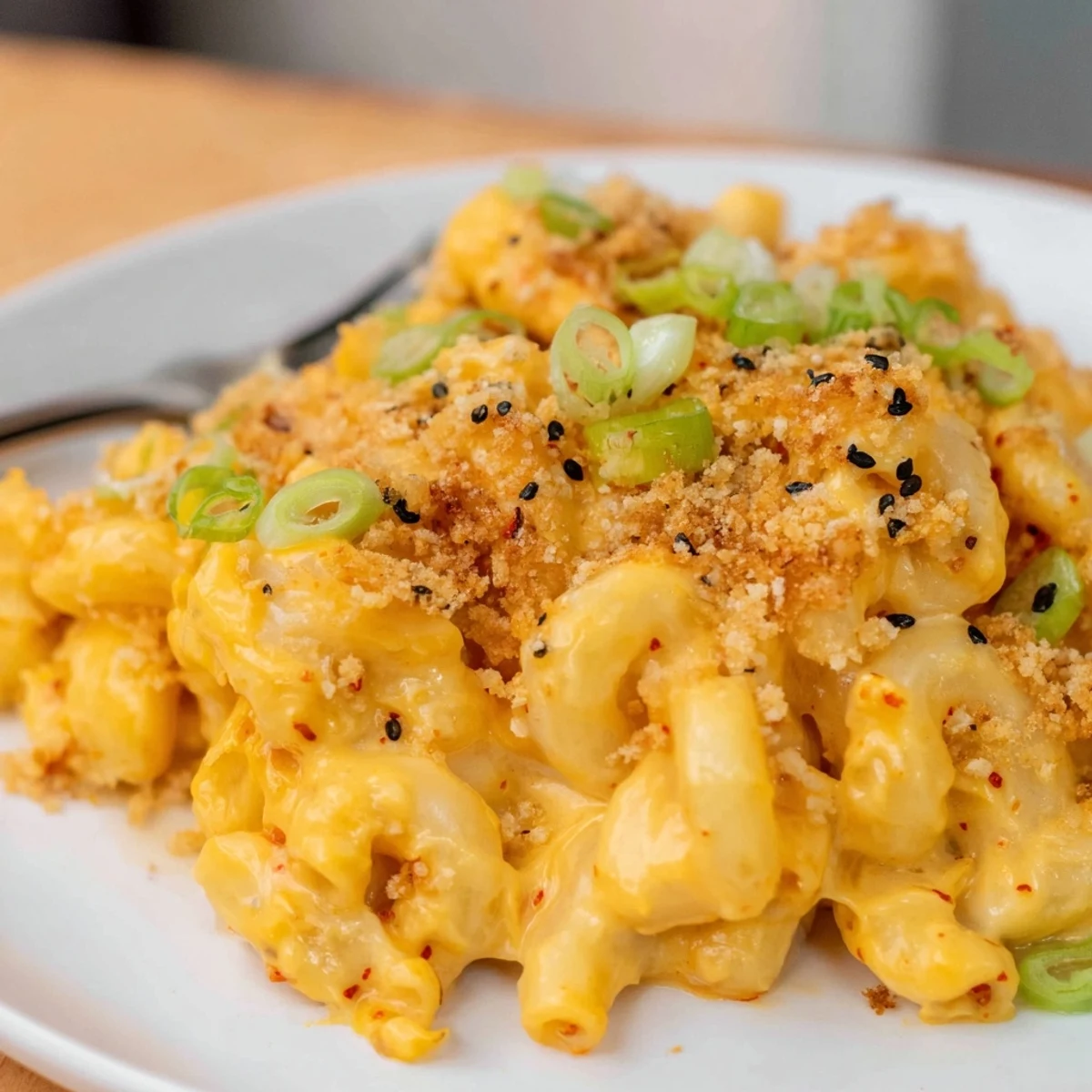 Spicy Kimchi Mac & Cheese