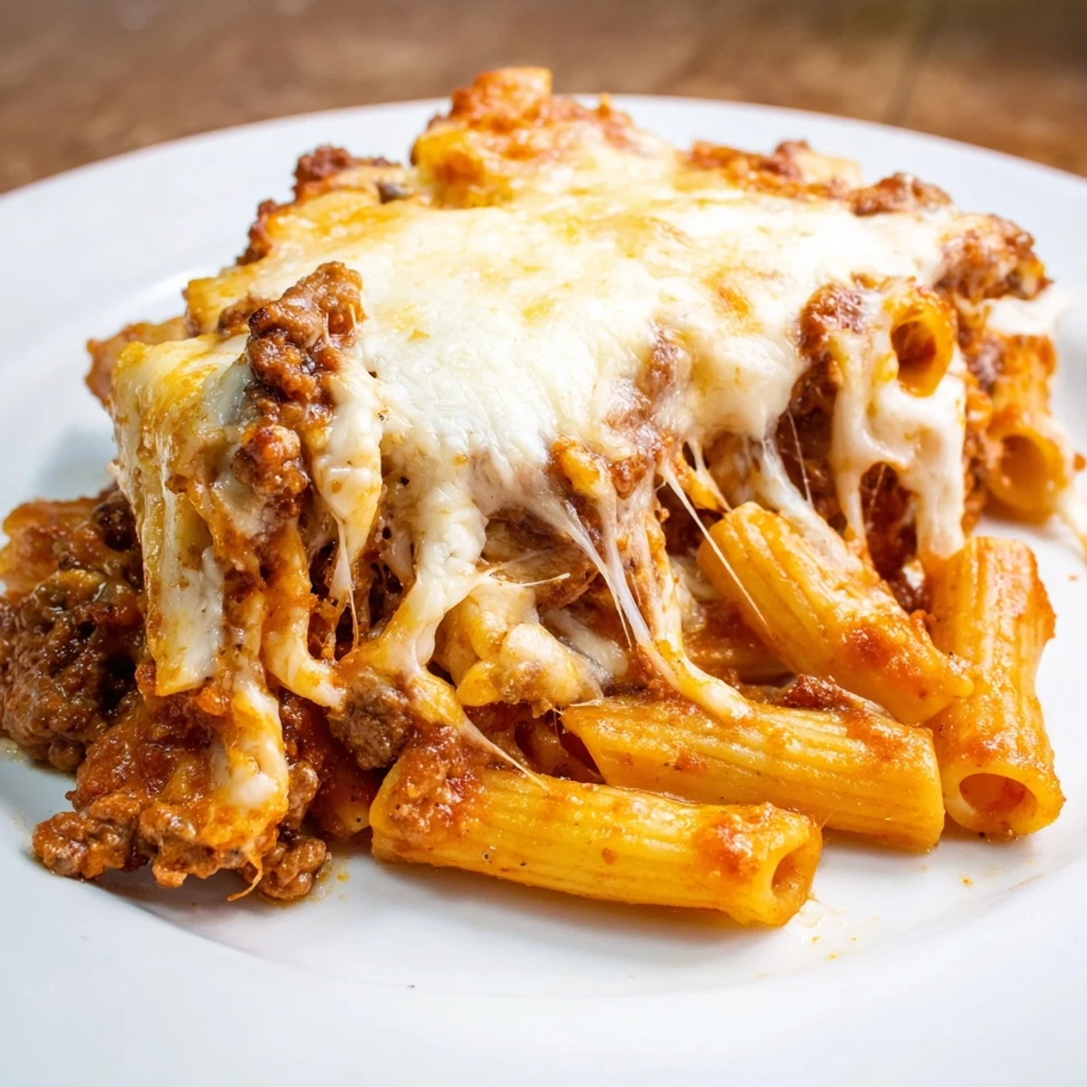 Cheesy Beef Penne Bake #100