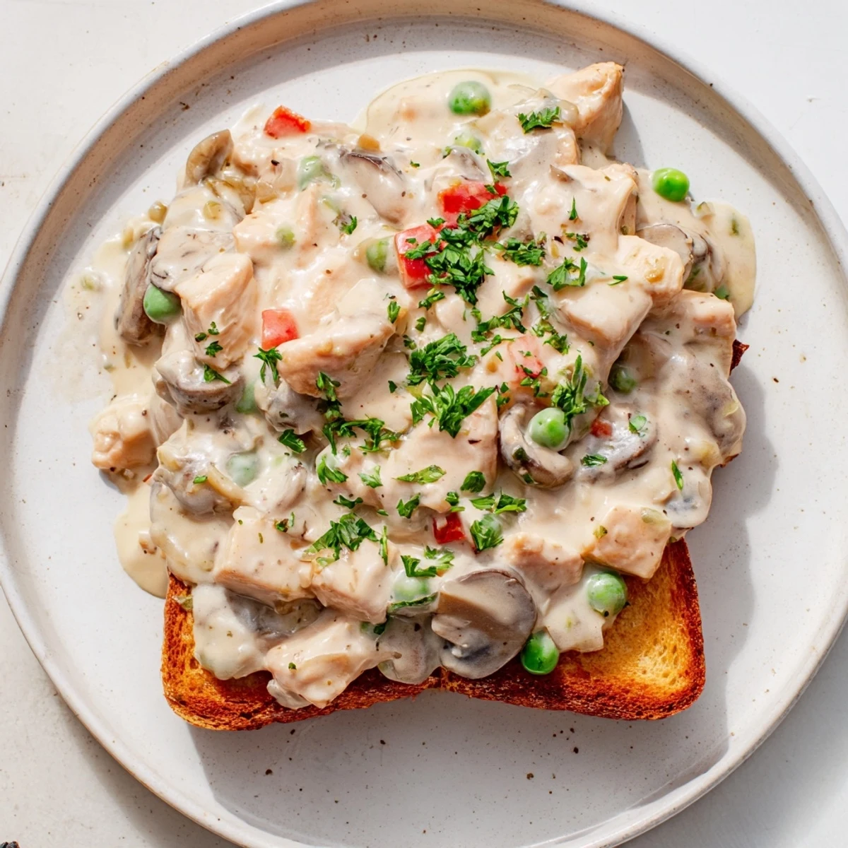 Chicken à la King Toast