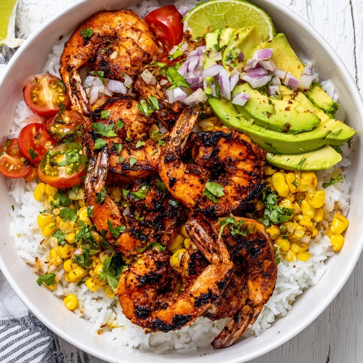 Easy Grilled Shrimp Bowl