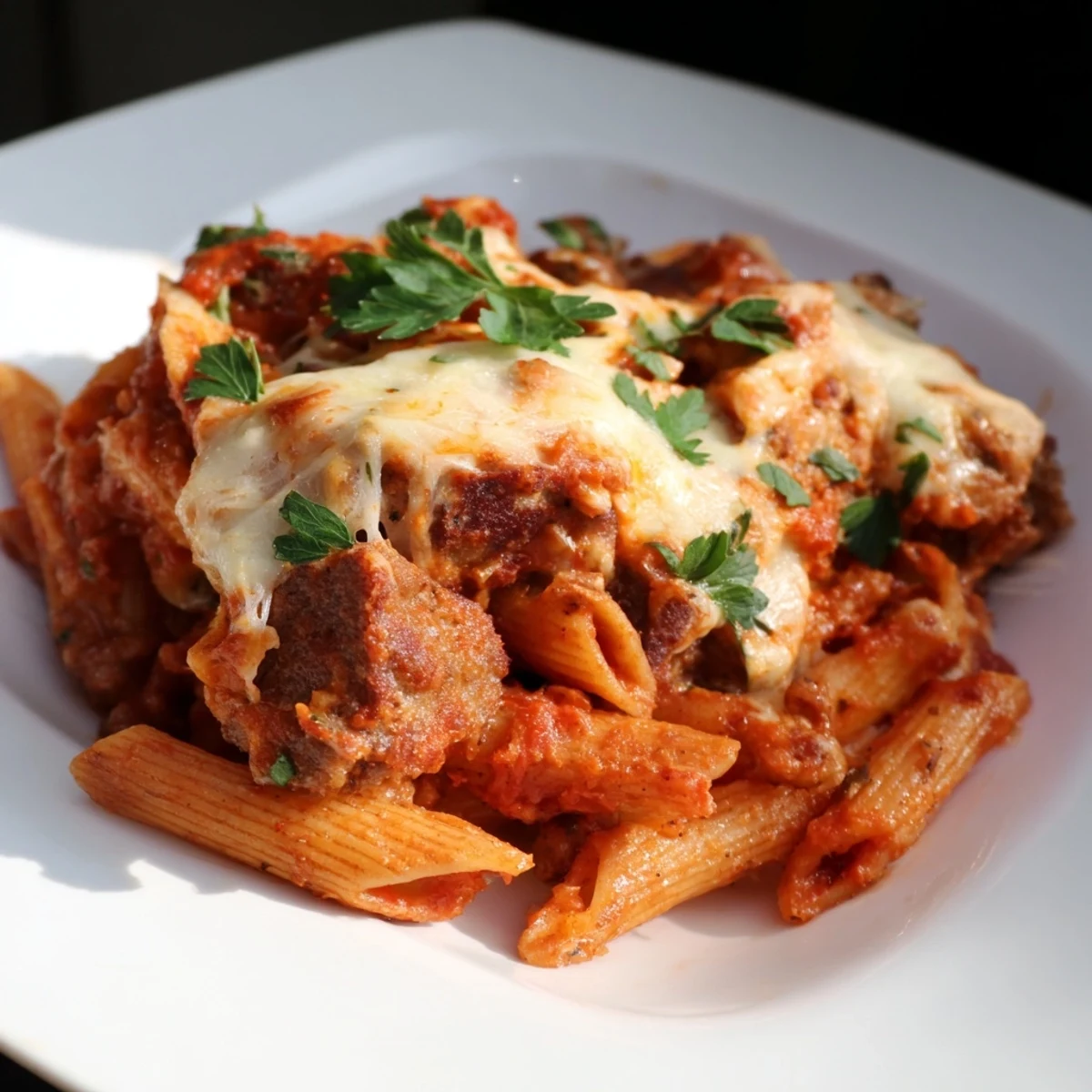 Budget Sausage Cheese Pasta