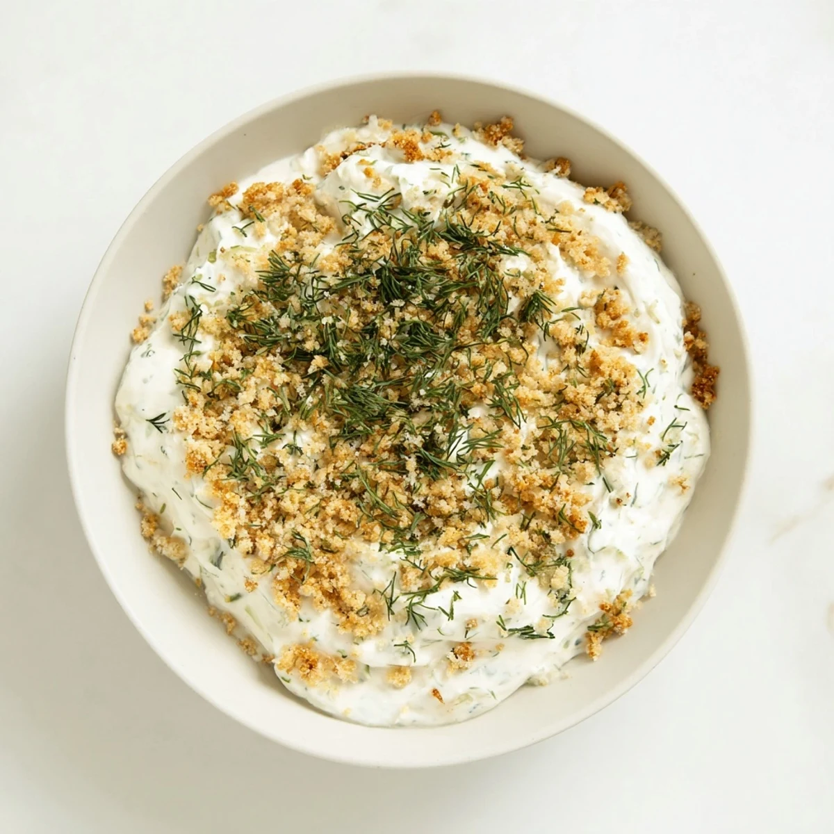 This delicious, easy fried pickle dip features a tangy, dill-infused, creamy texture ready to serve.