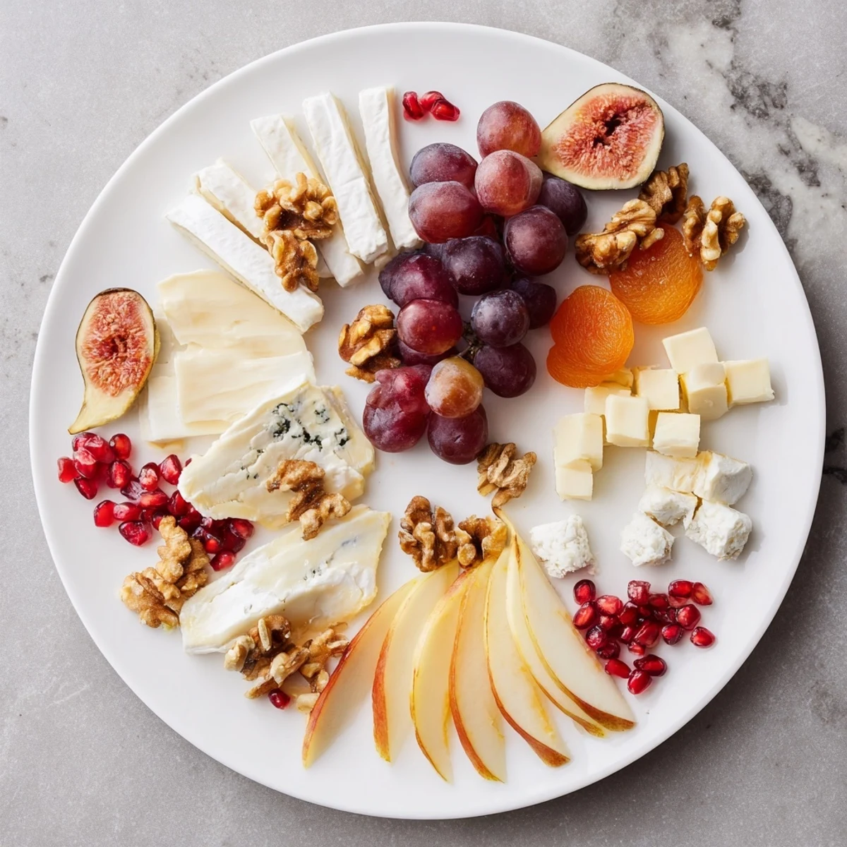 This elegant Moments Magiques Plateau Bonne Année 2026 board features a delightful assortment of French-inspired appetizers, ideal for sharing.
