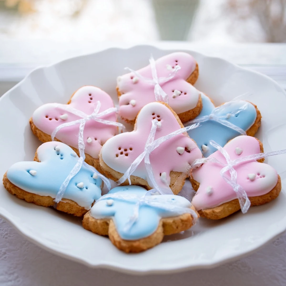 Heart Star Cookies Ribbons