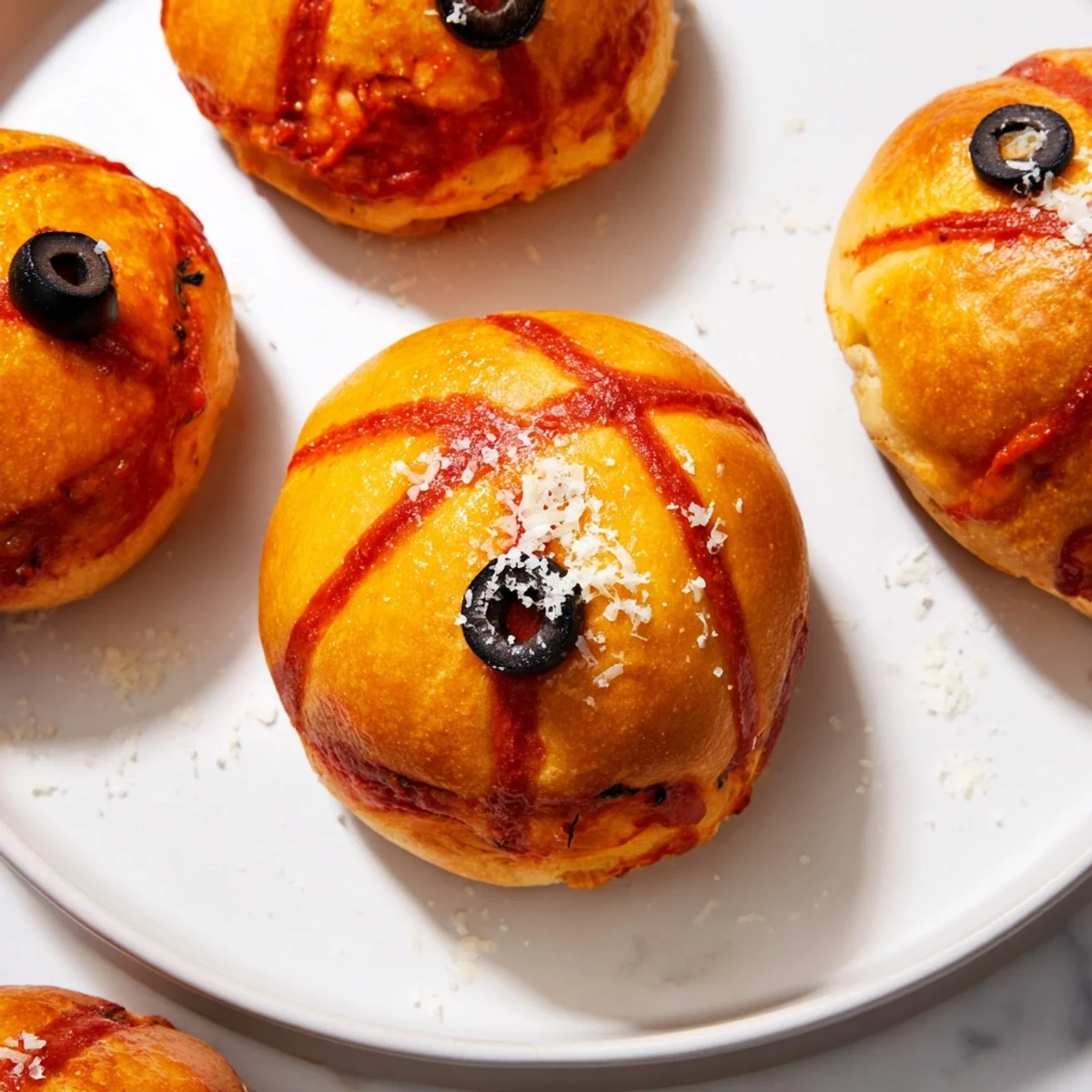 Basketball Pizza Bites