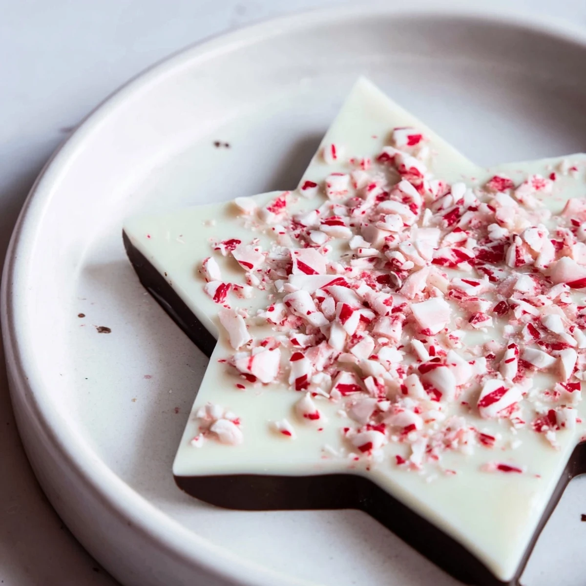 Peppermint Bark Snowflakes