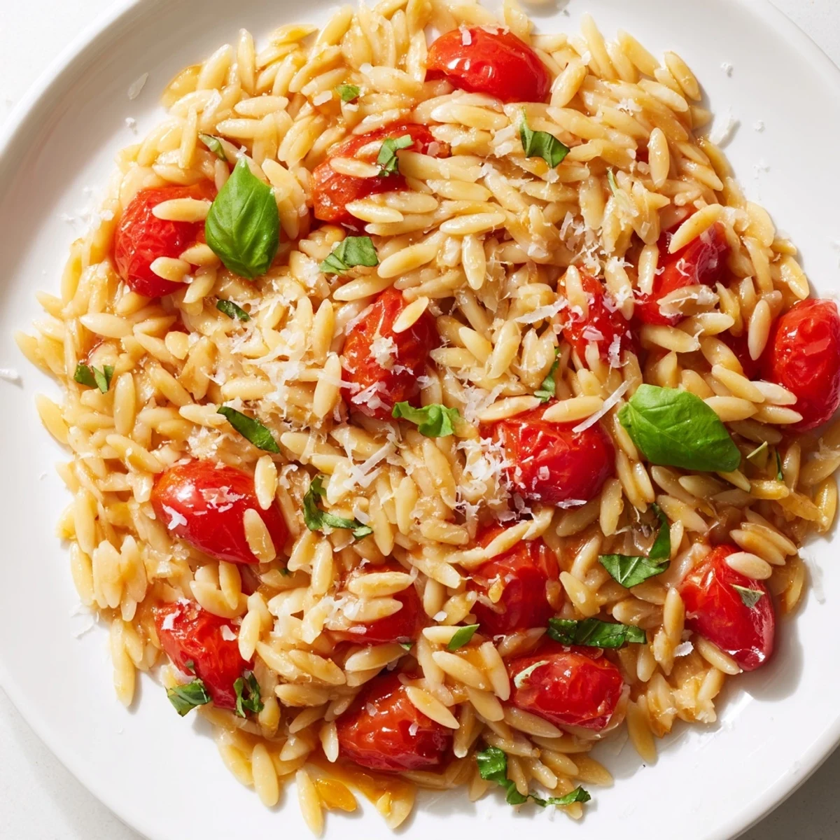 Orzo Tomato Parmesan Dish