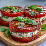 Caprese Salad Basil Oil Drizzle