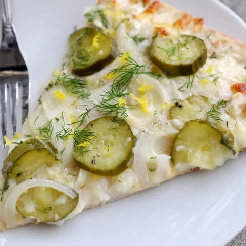 Pickle Pizza Crème Fraîche Dill