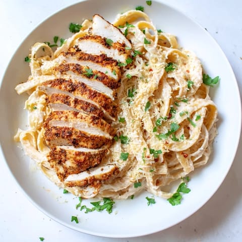 Spicy Cajun Chicken Alfredo