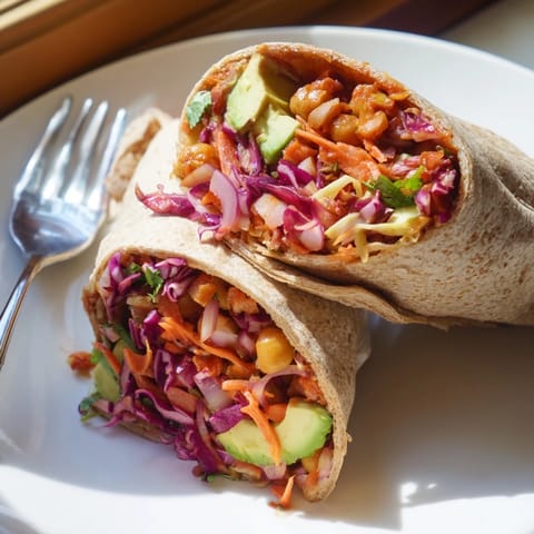 BBQ Chickpea Slaw Wrap