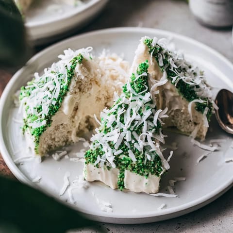 Table dHiver Sapin et Flocons: A glistening winter dessert with white chocolate mousse and snowy coconut flakes.