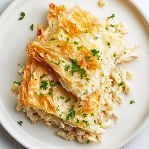 Chicken Pasta Crinkle Cake