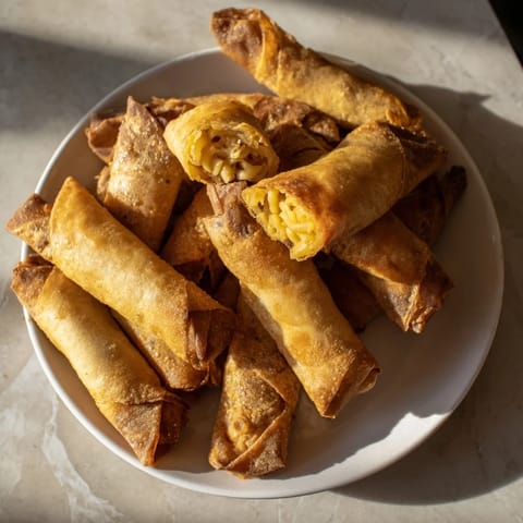 Tinis Mac Cheese Lumpia Rolls