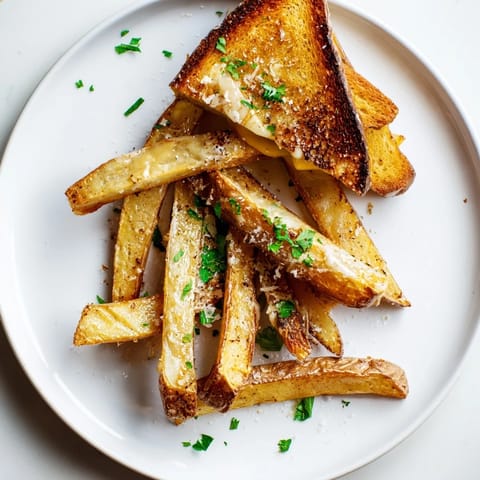 Beef Tallow Fries Grilled Cheese