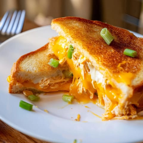 Buffalo Chicken Ranch Grilled Cheese