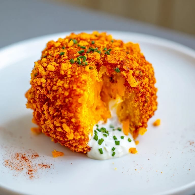 Golden brown Flamin Hot Spicy Pumpkin Biscuit Balls, perfect for game day snacking.  