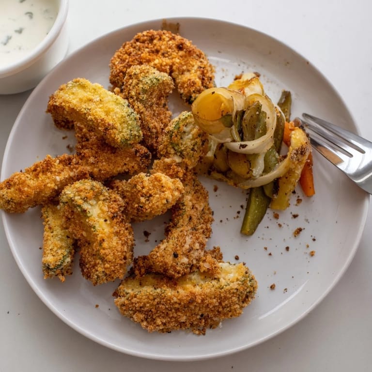 Delicious pickle lovers meal featuring cheesy, pickled-wrapped bites and crunchy fried pickles.