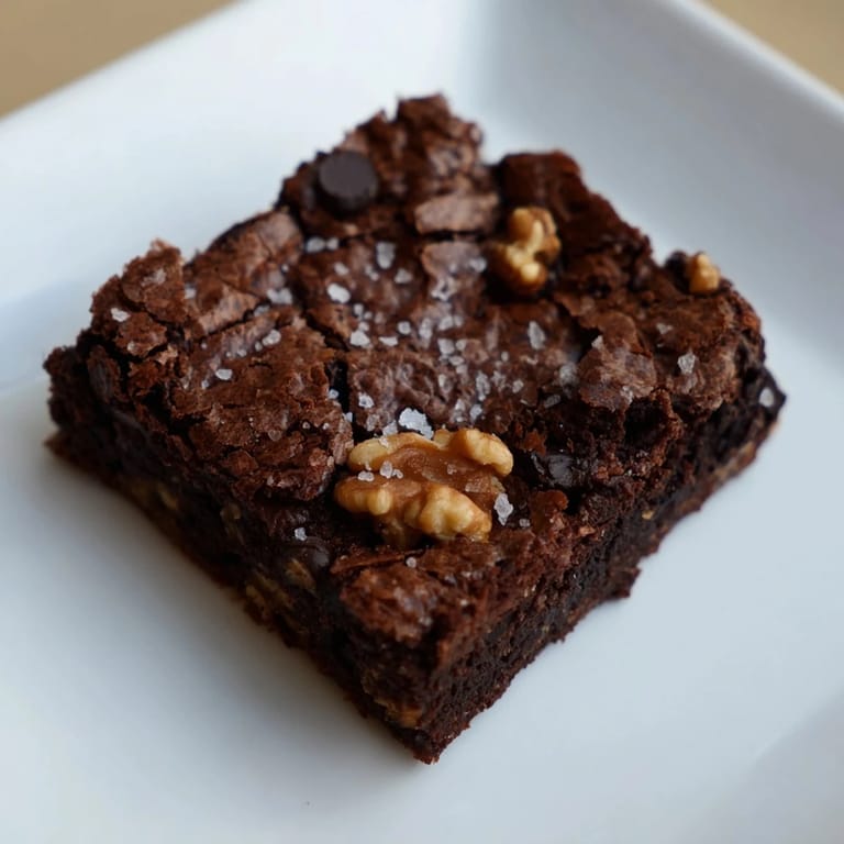 A square of these gluten-free Sweet Potato Brownies, looking moist and inviting, ready to enjoy.