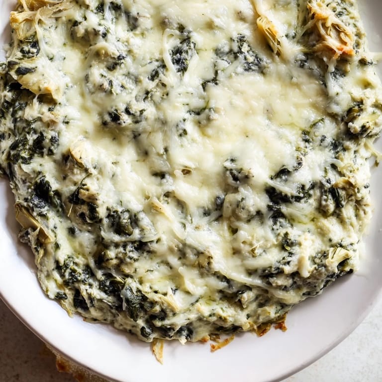 Delicious, irresistible spinach artichoke dip, filled with vegetables and served hot from the oven.